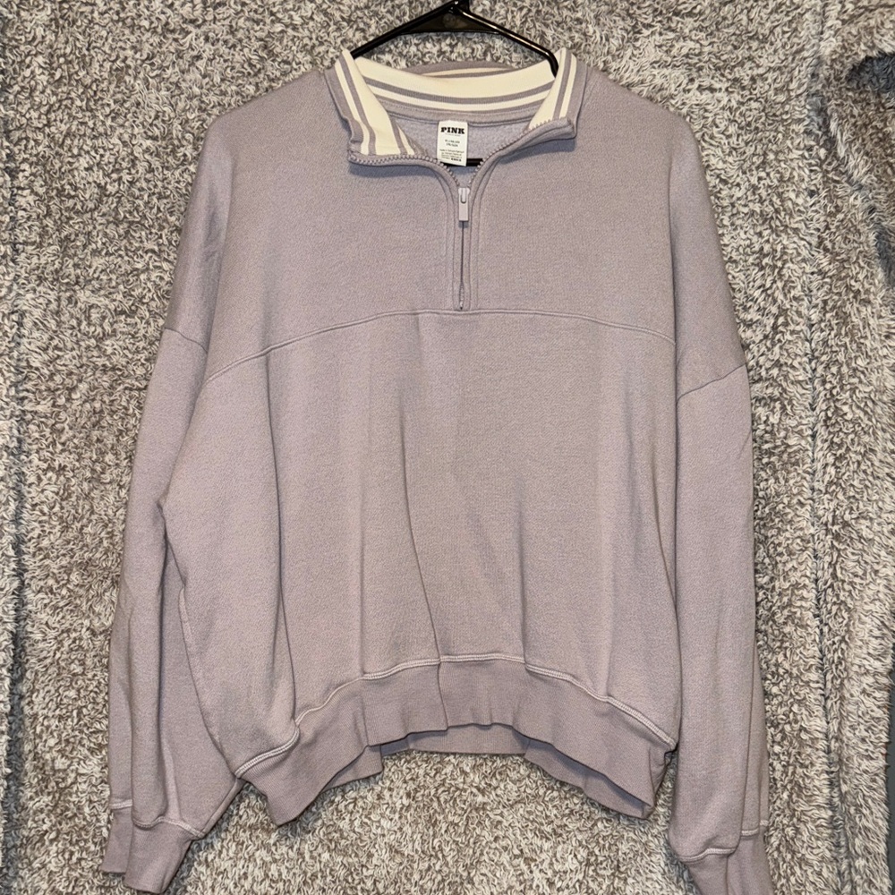 PINK 1/4 Zip Sweatshirt